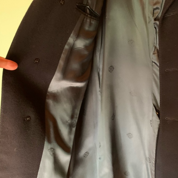 Vintage CROMBIE Overcoat, black, 3/4 length, bought in Ireland, great condition. - Picture 2 of 5